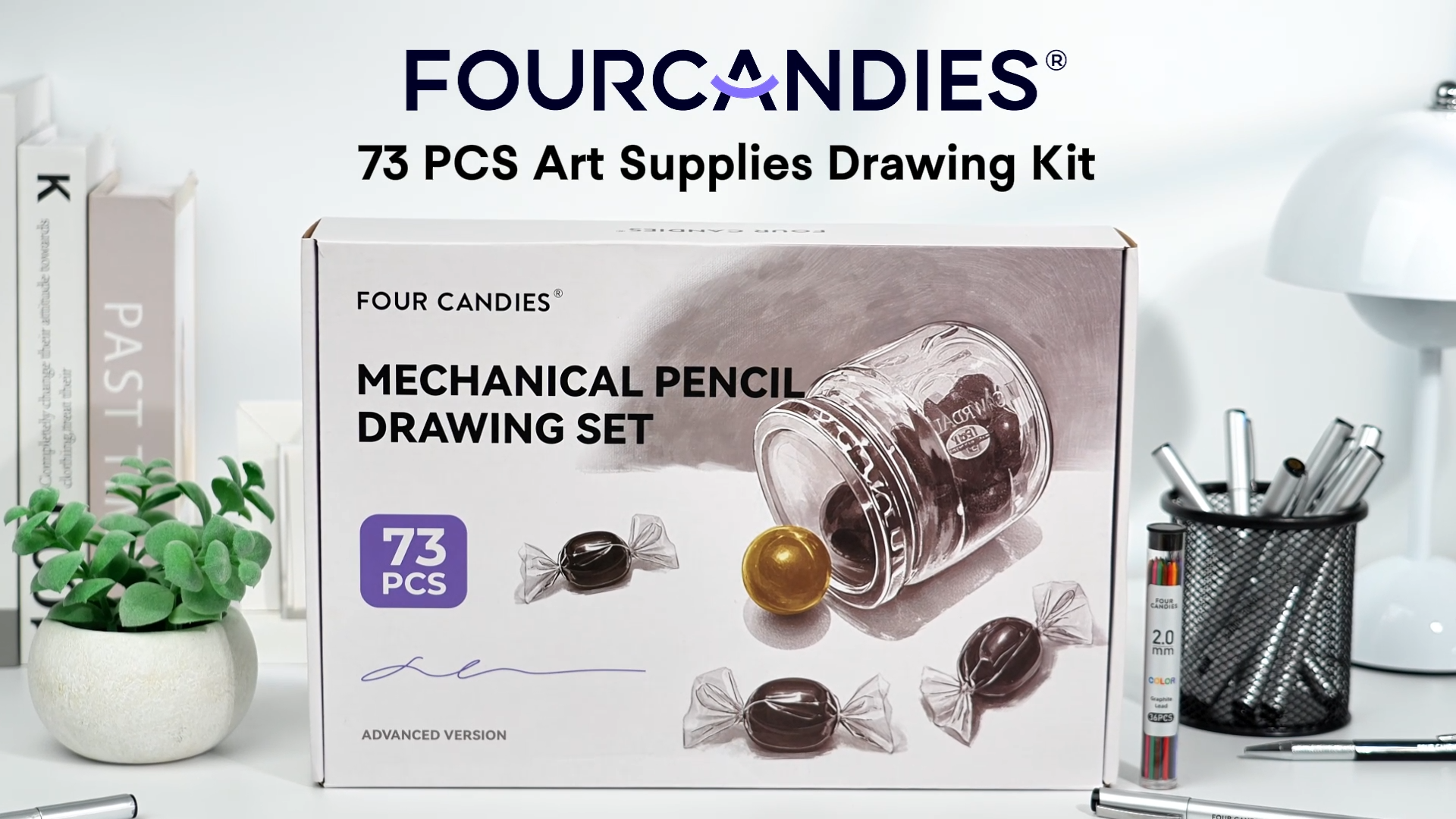 Amazon.com: Four Candies 73PCS Advanced Art Supplies Drawing Kit